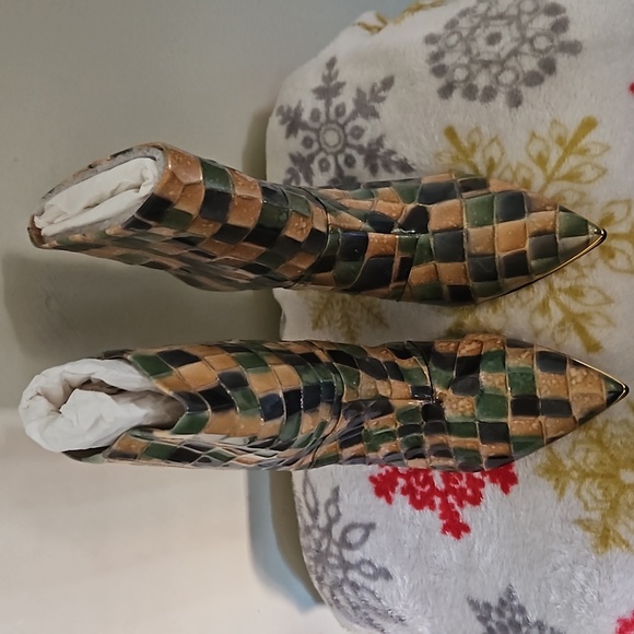 Tory Burch Muti Colored Bootie with leather soles size 8 1/2 - Picture 1 of 5